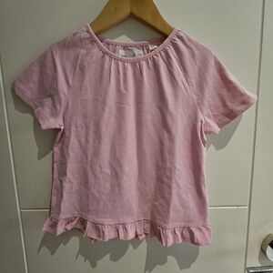 Zara Light Pink Gathered Neck Top